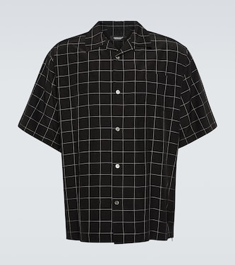 Camisa en mezcla de seda a cuadros | Undercover