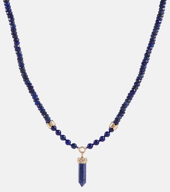 Halskette aus Lapislazuli mit 14kt Gelbgold und Diamanten  | Sydney Evan