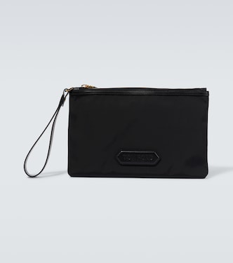 Pouch con de piel y logo | Tom Ford