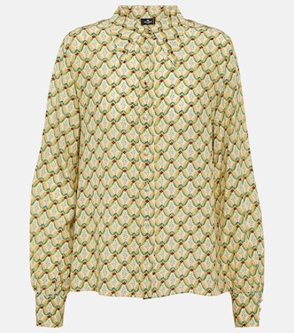 Floral silk crêpe de chine shirt | Etro