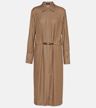 Vestido midi Daval de sarga | Joseph