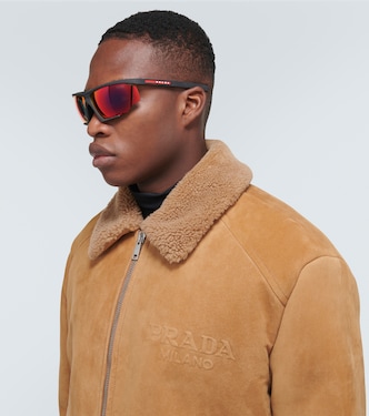 Linea Rossa shield sunglasses | Prada