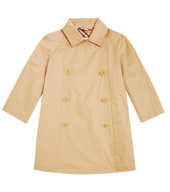 Gabardina de algodón con Burberry Check | Burberry Kids