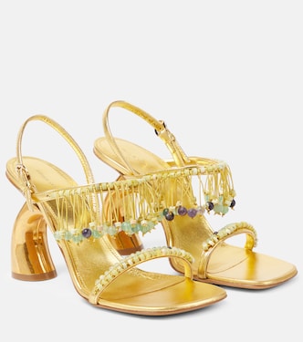 Sandali 95 in pelle metallizzata | Dries Van Noten