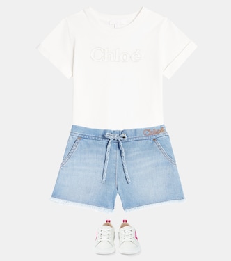 Shorts de denim | Chloé Kids