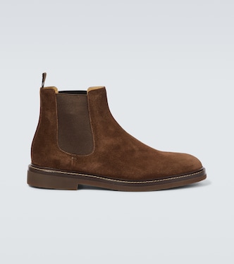 Bottines Chelsea en daim | Brunello Cucinelli