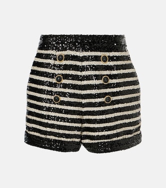 Short rayé à sequins | Balmain