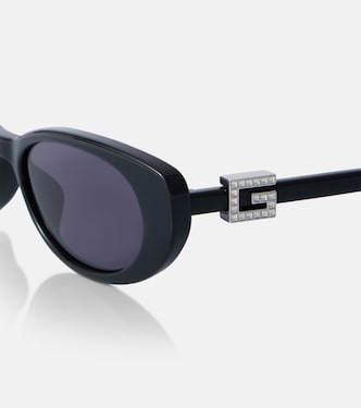 Cat-Eye-Sonnenbrille mit Kristallen | Gucci