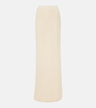 Castu ribbed-knit cotton-blend maxi skirt | Aya Muse
