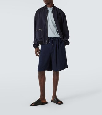 Gerade High-Rise Shorts | Giorgio Armani