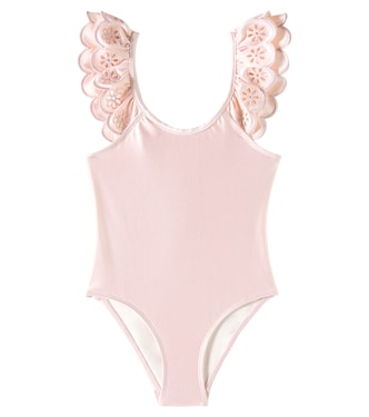 Bestickter Badeanzug Everley | Zimmermann Kids