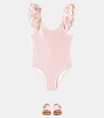 Bañador Everley con bordado floral | Zimmermann Kids