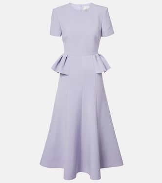 Abito midi Peplum in crêpe | Roland Mouret