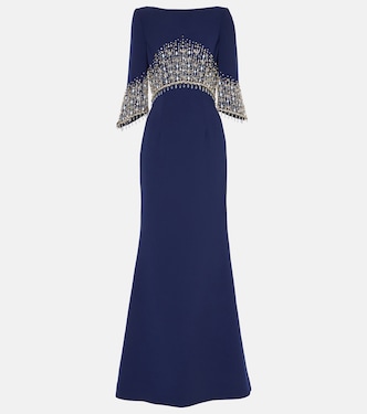 Verzierte Robe Electra aus Crêpe | Jenny Packham