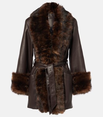 Lederjacke mit Shearling | Chloé