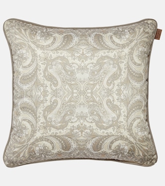 Floral cotton jacquard cushion | Etro