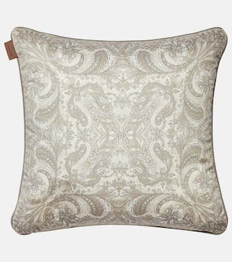 Coussin en jacquard de coton à fleurs | Etro