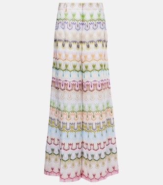 Lace low-rise palazzo pants | Missoni
