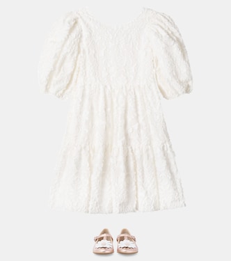 Besticktes Kleid aus einem Baumwollgemisch | Tartine et Chocolat