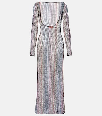 Sheer open-back maxi dress | Missoni