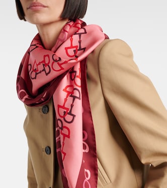 Foulard in twill di seta Horsebit | Gucci