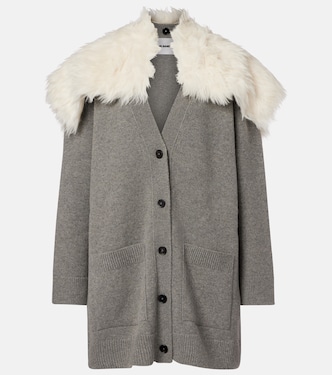 Wool, cotton, and cashmere-blend cardigan | Jil Sander