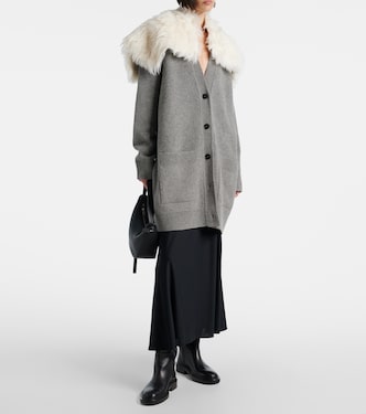 Wool, cotton, and cashmere-blend cardigan | Jil Sander