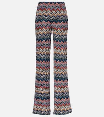 网眼针织阔腿裤 | Missoni
