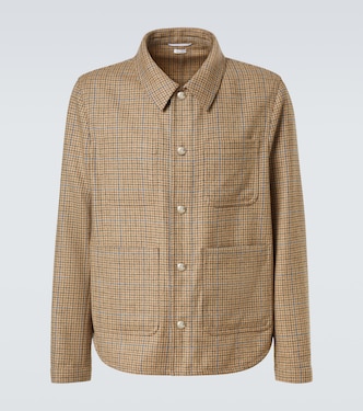 Checked wool tweed overshirt | Thom Browne