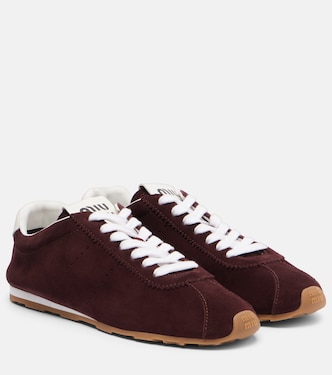 Sneakers Plume aus Veloursleder | Miu Miu