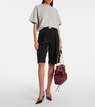 T-shirt Cassandre en coton mélangé  | Saint Laurent