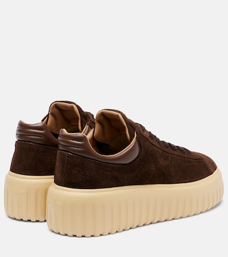 H-Stripes suede platform sneakers | Hogan