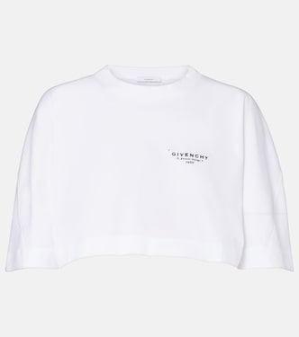 Cropped logo cotton T-shirt | Givenchy