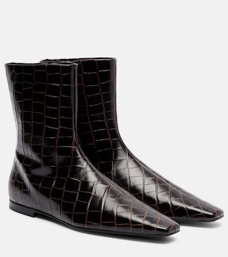 Botines de piel grabada | Toteme
