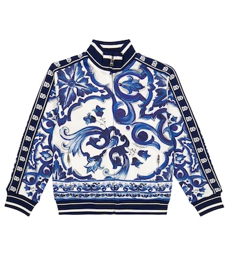 Sweatshirt Majolica aus Baumwoll-Jersey | Dolce&Gabbana Kids