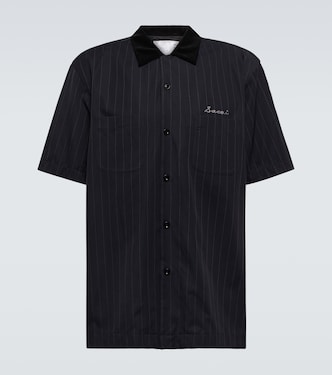 Camicia bowling in twill a righe | Sacai