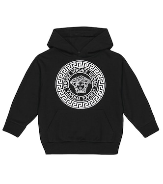 Medusa printed cotton hoodie | Versace Kids