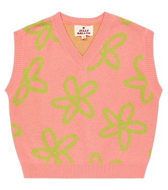Chaleco en jersey de algodón floral | Jellymallow
