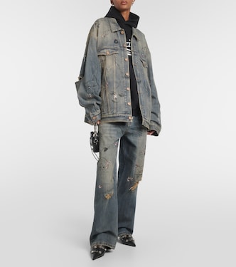 Embellished denim jacket | Balenciaga