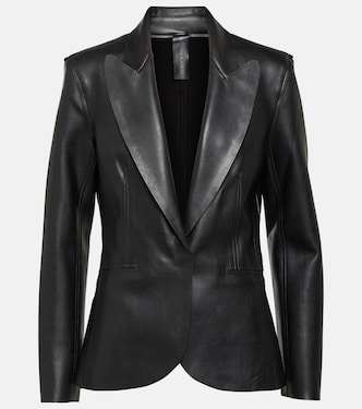 Faux leather blazer | Norma Kamali
