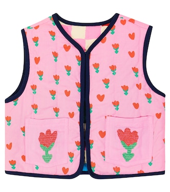 سترة جيليه بوجهين وطبعات | Stella McCartney Kids