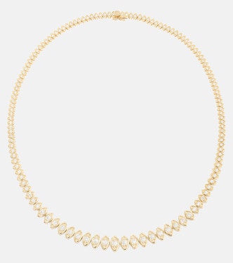 Halskette Eternity aus 14kt Gelbgold mit Diamanten | Sydney Evan