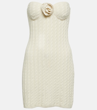 Vestido corto sin tirantes con apliques | Magda Butrym
