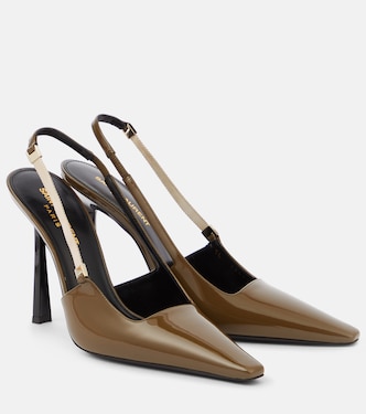 Blake 110 patent leather slingback pumps | Saint Laurent