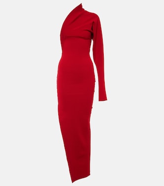 Abito lungo monospalla in jersey | Rick Owens