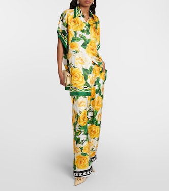 Camisa de seda floral | Dolce&Gabbana