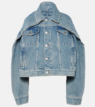 X Shayne Oliver Oversize-Jacke aus Denim | Jean Paul Gaultier