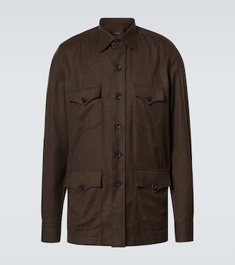 Hemdjacke aus Wolle | Rubinacci