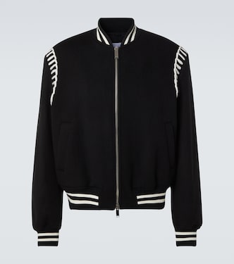 Bestickte Bomberjacke aus Wolle | McQueen