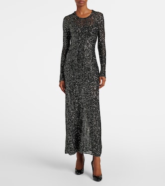 Abito midi con paillettes | Alaïa